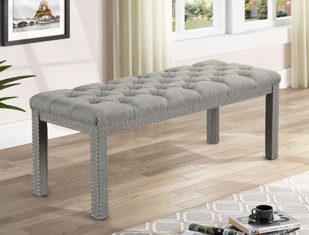 Finley - Bench - Gray - Grand Furniture GA