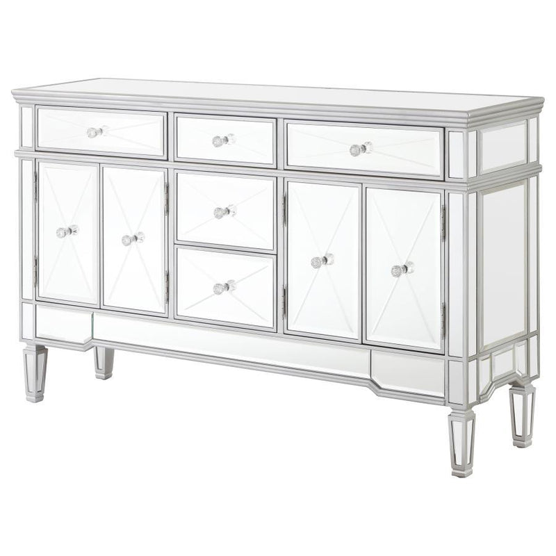 Duchess - 5-Drawer Accent Cabinet - Silver.