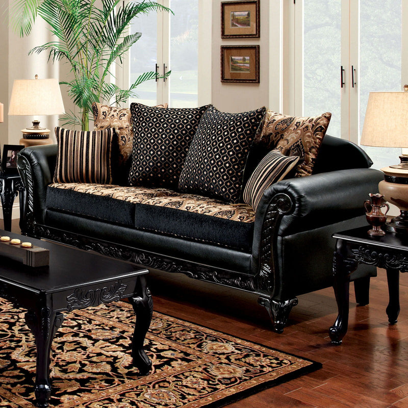 Theodora - Sofa - Tan / Black - Grand Furniture GA