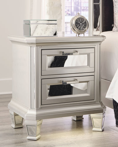 Lindenfield - Silver - Two Drawer Night Stand