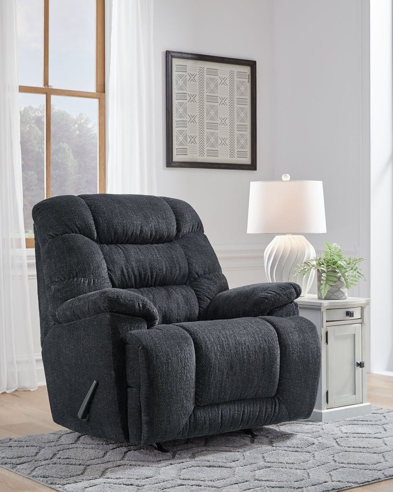 Bridgtrail - Charcoal - Rocker Recliner.