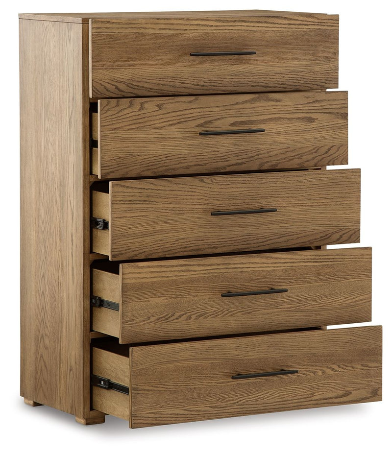 Dakmore - Brown - Five Drawer Chest.