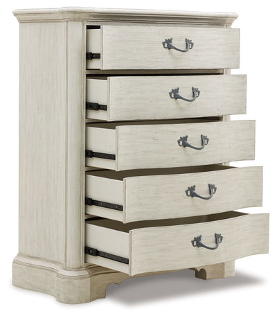 Arlendyne - Antique White - Five Drawer Chest.