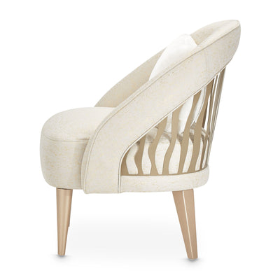 La Rachelle - Flame Chair - Gold Rush/Champagne