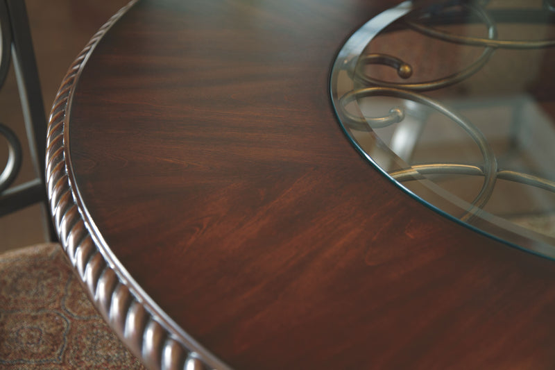 Glambrey - Brown - Round Dining Room Table.