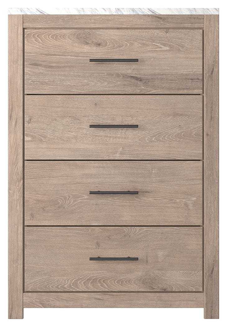 Senniberg - Light Brown - Four Drawer Chest.