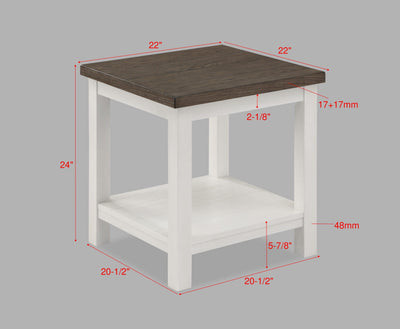 Dakota - End Table - White - Grand Furniture GA