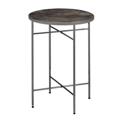 Bage - Accent Table - Glass & Black Nickel - Grand Furniture GA