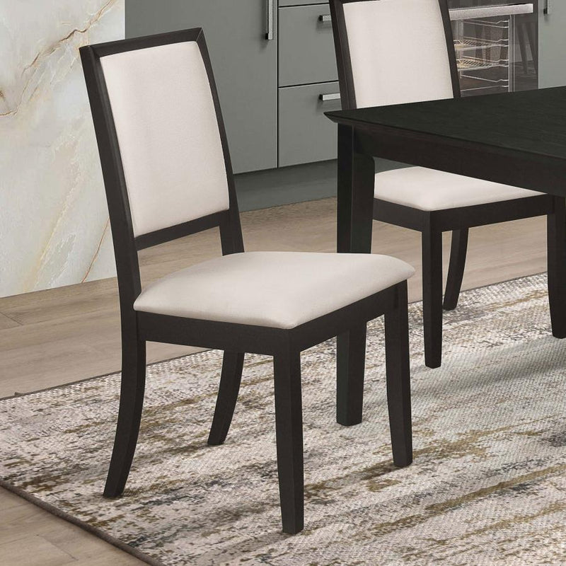 Louise - Upholstered Dining Side Chairs (Set of 2) - Black And Cream