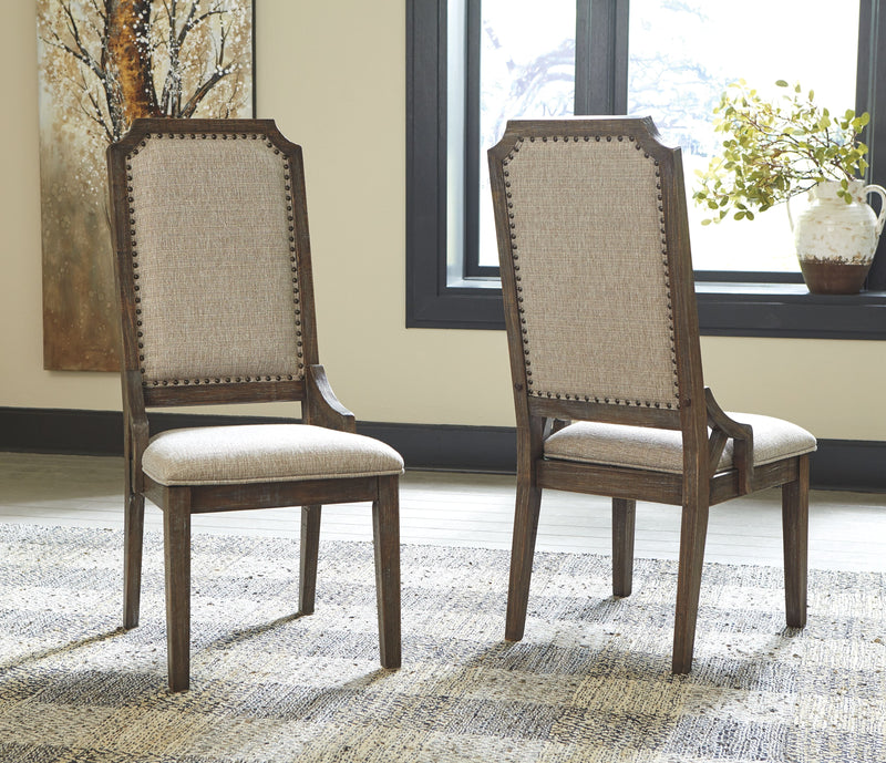 Wyndahl - Rustic Brown - Dining Uph Side Chair (Set of 2) - Framed Back.