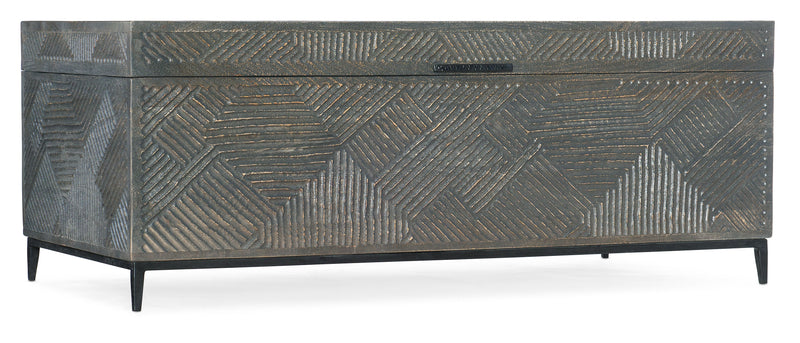 Commerce And Market - Carved Chest Cocktail Table.