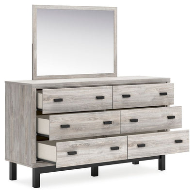 Vessalli - Gray - Dresser And Mirror.
