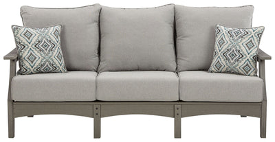 Visola - Gray - Sofa With Cushion.