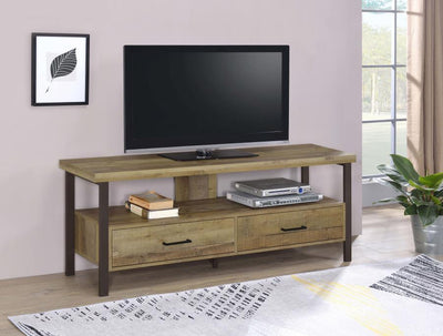 Ruston - 3-drawer Weathered Pine TV Console.