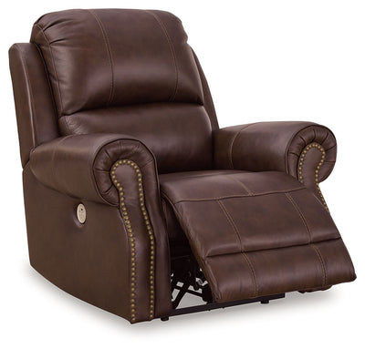 Freyeburg - Walnut - Zero Wall Power Recliner.