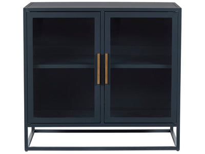 Getaway - Santorini Short Metal Kitchen Cabinet - Black.