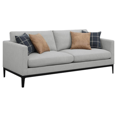 Apperson - Cushioned Back Sofa - Light Grey.