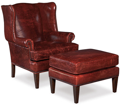 Blakeley - Club Chair - Dark Red.