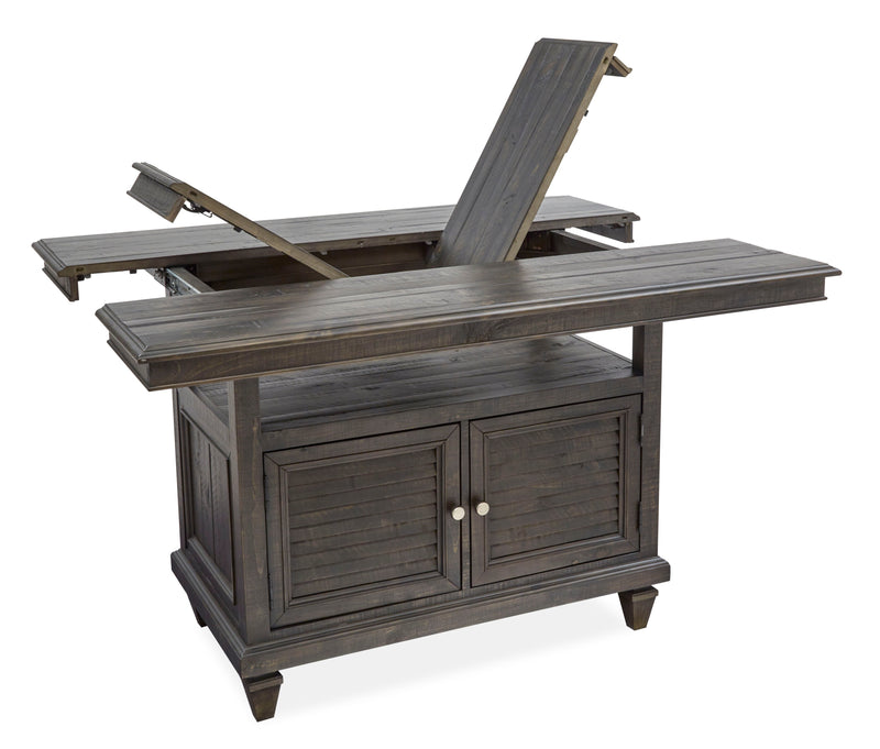 Calistoga - Rectangular Counter Table - Weathered Charcoal.