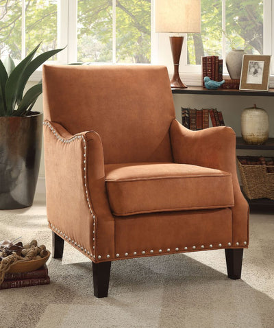 Sinai - Accent Chair - Orange Fabric - Grand Furniture GA