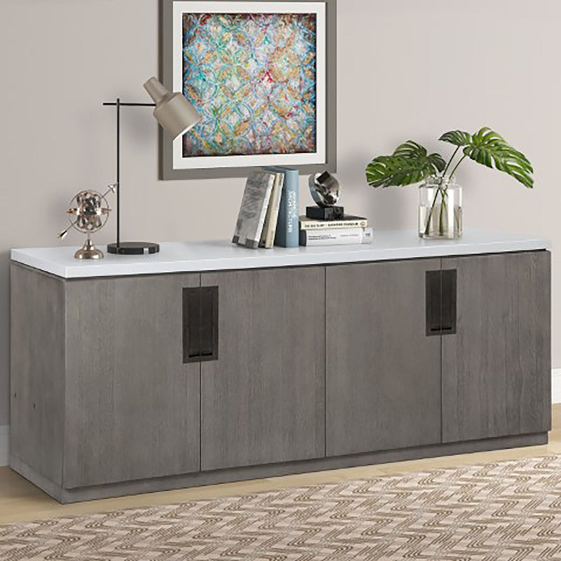 Pure Modern - Credenza with Quartz Top - Moonstone