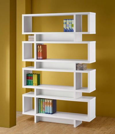 Reid - 4-Tier Open Back Bookcase - Grand Furniture GA