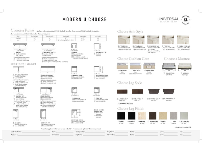 Modern U Choose - Luxe Chair - Special Order - Gray
