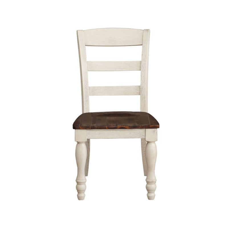 Britta - Side Chair (Set of 2) - Walnut & White Washed - Grand Furniture GA