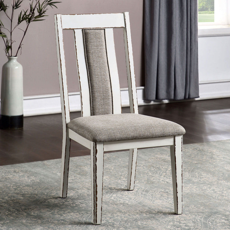 Halsey - Side Chair (Set of 2) - Weathered White / Warm Gray - Grand Furniture GA