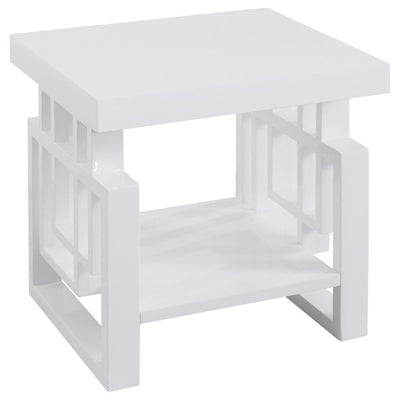 Schmitt - Rectangular End Table - High Glossy White.