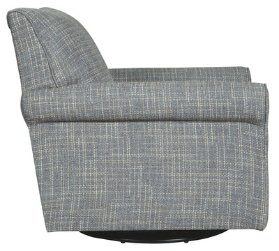 Renley - Ash - Swivel Glider Accent Chair.