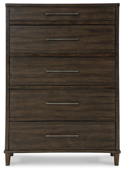 Wittland - Brown - Five Drawer Chest.