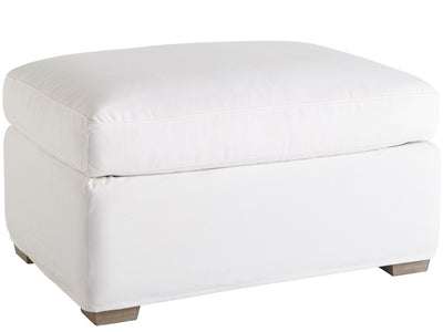 Malibu - Slipcover Ottoman - Special Order - White