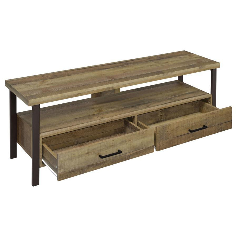 Ruston - 3-drawer Weathered Pine TV Console.