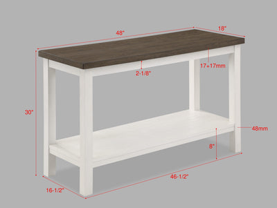 Dakota - Sofa Table - White - Grand Furniture GA