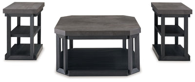 Bonilane - Black / Gray - Occasional Table Set (Set of 3).