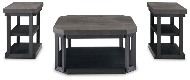 Bonilane - Black / Gray - Occasional Table Set (Set of 3).