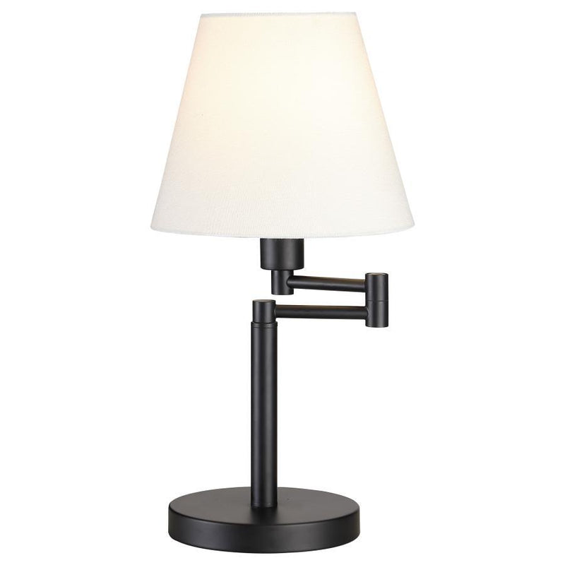 Colombe - Rotatable Frame Table Lamp - Off White and Matte Black.