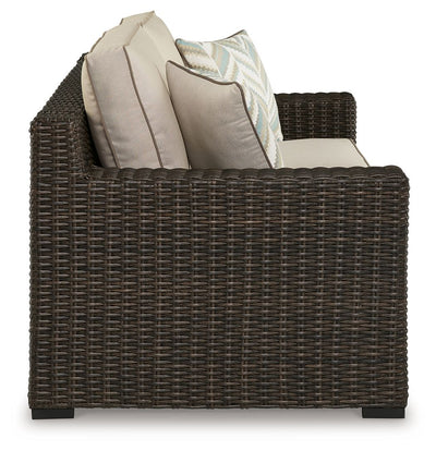 Coastline Bay - Brown - Loveseat W/Cushion.