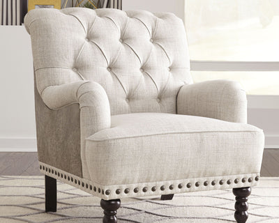 Tartonelle - Ivory / Taupe - Accent Chair.