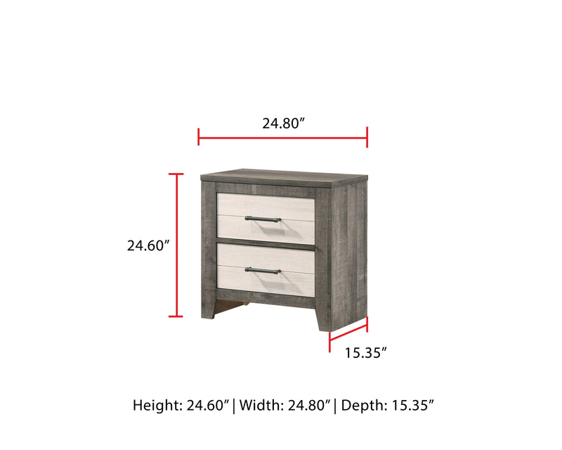 Rhett - Nightstand - White - Grand Furniture GA