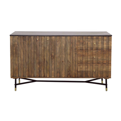 Stonington - Two Door Three Drawer Credenza - Brown & Black.