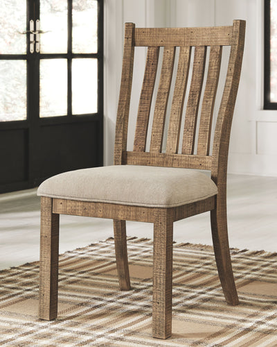 Grindleburg - Light Brown - Dining Uph Side Chair (Set of 2).