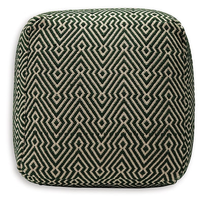 Abacy - Green / Ivory - Pouf