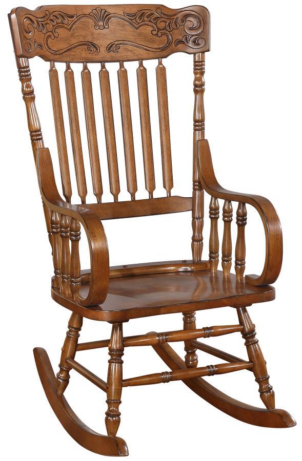 Sara - Back Rocking Chair - WArm - Brown.