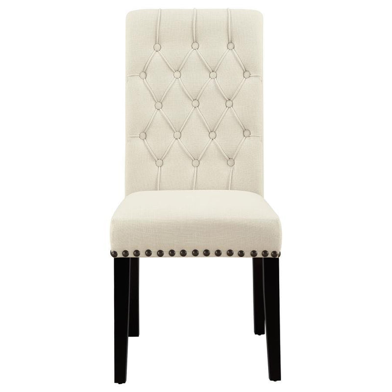 Alana - Tufted Back Upholstered Side Chairs (Set of 2) - Beige.