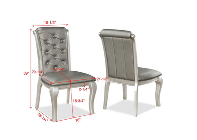 Caldwell - Side Chair (Set of 2) - Silver - Grand Furniture GA