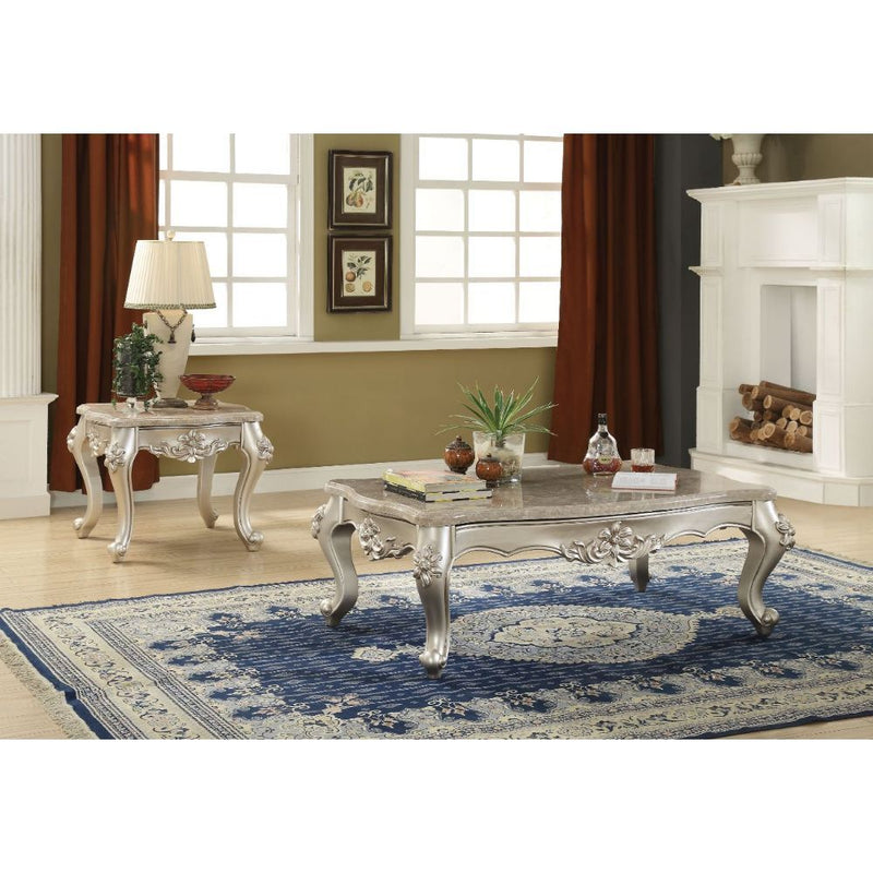 Bently - Coffee Table - Marble & Champagne - Grand Furniture GA