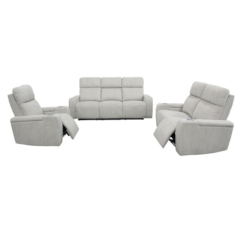 Orpheus - Power Reclining Sofa Loveseat And Recliner - Bisque