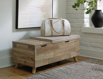 Gerdanet - Beige - Storage Bench.